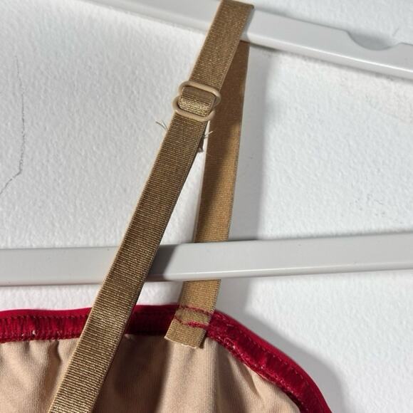 Theatricals Shorty Unitard Red and Gold Dance Costume Sleeveless adult Large NWT - Picture 5 of 9